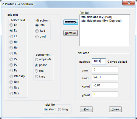 Exporting field data in FIMMPROP