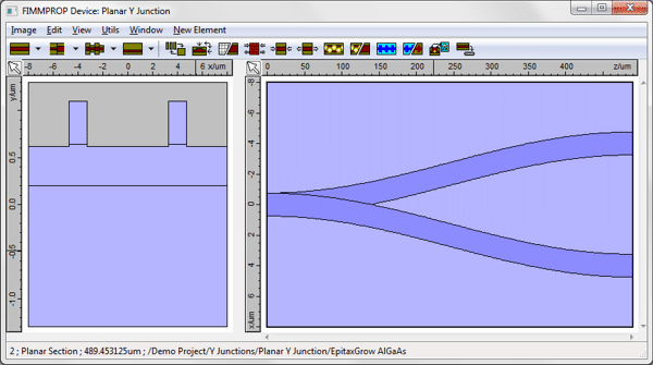 Planar Y-junction