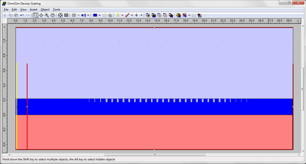 2D Grating Profile - apodized